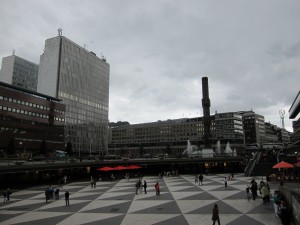 Sergels Torg, overlooking Plattan (The Platter)