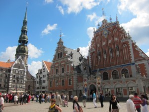 Old Riga -- Blackhead's House and St. Peter's Church