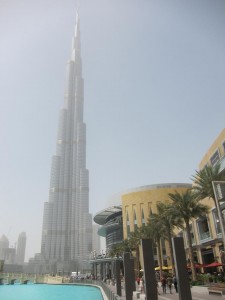 Burj Khalifa -- hazy day, which matters at that height!