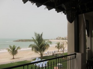 View from villa's balcony...