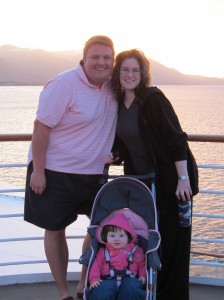 The Fam in the Beagle Channel near Puerto Williams, Chile (February, 2011). Daddy's crazy wearing shorts!