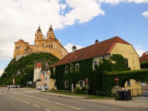 View of Melk's abbey...