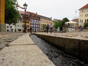 Views of Freiburg -- the size of the bachle is distorted for 'artistic' effect. It's really little more than 18-24" wide and maybe 6-12" deep.