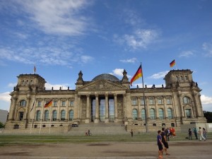 The impressive Reichstag...