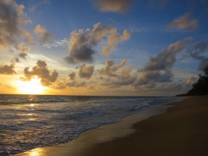 Sunset at Mai Khao Beach